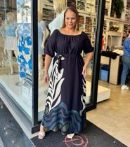 Vestido plus size predilects ombro a ombro