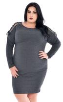 Vestido Plus Size Shoulder