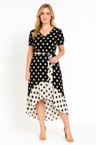 Vestido Poa barra assimetrica Difato Vestido Poa barra assimetrica Difato