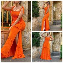 Vestido póa laranja Vestido póa laranja