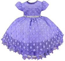 Vestido Poa Poá Lilas Tamires Menina Bonita festa Vestido Poa Poá Lilas Tamires Menina Bonita festa