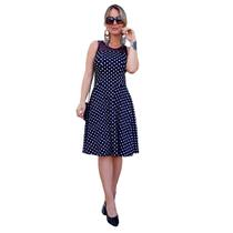 Vestido Poa Vintage Bolinhas Rodado Boneca Anos 50 60 ref 2705 Vestido Poa Vintage Bolinhas Rodado Boneca Anos 50 60 ref 2705