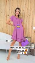 Vestido Ponta Viscolycra Premium