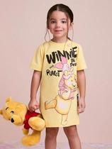 Vestido pooh amarelo sunny p6203 animê