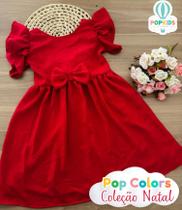 Vestido Pop Colors Social Laço Tam.8-10 Anos Vestido Pop Colors Social Laço Tam.8-10 Anos