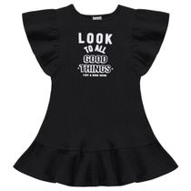 Vestido Preto Canelado Kiko E Kika