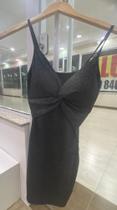 Vestido preto com brilho - Maria - viscose - tamanho M
