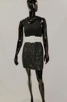 Vestido Preto com detalhe em ziper - TAM: P