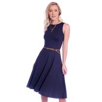 Vestido Preto FICALINDA Regata Decote Canoa