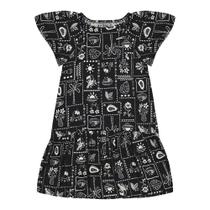 Vestido Preto Infantil Pulla Bulla Menina - 53420-1124 Vestido Preto Infantil Pulla Bulla Menina - 53420-1124