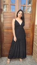 Vestido preto longo