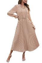 Vestido PRETTYGARDEN Boho Floral Decote V Manga Longa XL