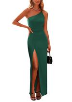 Vestido PRETTYGARDEN Ombro Único com Alças Finas e Fenda Alta M