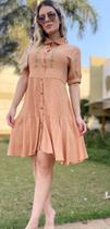 Vestido primavera ocre