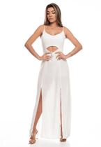 Vestido Primavera Verão Manga Curta Detalhe Aberturas Casual Dia a Dia Viscose Vestido Primavera Verão Manga Curta Detalhe Aberturas Casual Dia a Dia Viscose