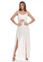 Vestido Primavera Verão Manga Curta Detalhe Aberturas Casual Dia a Dia Viscose Vestido Primavera Verão Manga Curta Detalhe Aberturas Casual Dia a Dia Viscose