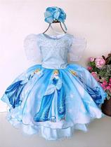 Vestido Princesa Cinderela para Crianças