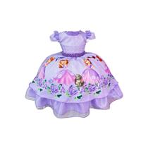 Vestido Princesa Sofia Disney Luxo