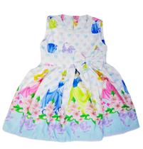 Vestido Princesas Branca de Neve Princesa Criança Infantil