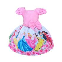 Vestido Princesas Pérolas Infantil Festa