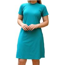 Vestido Proteção Solar UV50+ Manga Curta Modesto Saída De Praia Evangélico Piscina Vestido Proteção Solar UV50+ Manga Curta Modesto Saída De Praia Evangélico Piscina