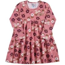 Vestido Pulla Bulla Flores Manga Longa Ref. 38614