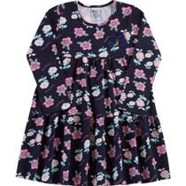 Vestido Pulla Bulla Flores Manga Longa Ref. 38614 Vestido Pulla Bulla Flores Manga Longa Ref. 38614