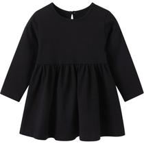 Vestido pureborn para meninas de Halloween, manga comprida 12-18M, preto