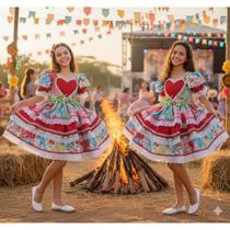 Vestido Quadrilha Junina São João Xadrez Julina Festa Vestido Quadrilha Junina São João Xadrez Julina Festa