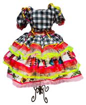 Vestido Quadrilha Xadrez São João Junino Infantil Caipira Vestido Quadrilha Xadrez São João Junino Infantil Caipira