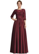 Vestido raomiao Satin Mother of The Bride Wine Red Tamanho 14 Vestido raomiao Satin Mother of The Bride Wine Red Tamanho 14
