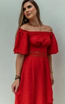 Vestido Rayon Livino Ombro a Ombro Ilícito