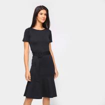 Vestido Recoletta Evasê Midi Babado - Recolleta Vestido Recoletta Evasê Midi Babado - Recolleta