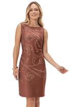 Vestido Refúgio Decote Redondo Sem Manga Tubinho Franzido Lateral - Cor do Céu Vestido Refúgio Decote Redondo Sem Manga Tubinho Franzido Lateral - Cor do Céu