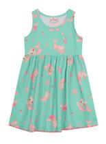 Vestido Regata Brandili 36257 Infantil Gatinha Algodão T. 01/03