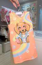Vestido regata cachorrinho com strass infanti -