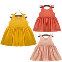 Vestido Regata Doce Verão de Alça Regulável Nozinho Bebê Infantil Menina 01Peça