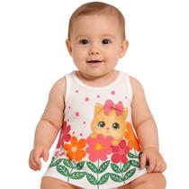 Vestido Regata Estampado Bebê Menina Kyly Vestido Regata Estampado Bebê Menina Kyly