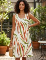 Vestido Regata Estampado Viscolycra M Ao Xgg Malwee