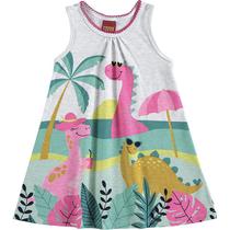 Vestido regata infantil estampado verão - kyly