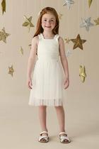 Vestido regata pérola da lua com saia brilhante mon sucré Vestido regata pérola da lua com saia brilhante mon sucré