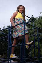 Vestido Regata Turma da Mônica Amarelo Balanço