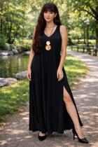 Vestido Regatão com Bolso e Fenda na Lateral