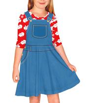 Vestido Remimi Hawaiian Lilo para meninas, manga 3/4, Halloween 13-14