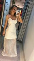 Vestido Renda Alça Off White Vestido Renda Alça Off White