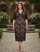 Vestido Renda Festa 79 Plus Size Madrinha Formatura Civil Noite Vestido Renda Festa 79 Plus Size Madrinha Formatura Civil Noite