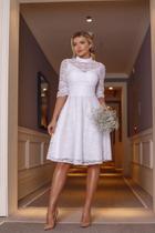 Vestido Renda Lívia Branco - Dot