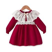 Vestido respirável confortável para bebê, requintado e colorido, primavera e outono moda Vestido respirável confortável para bebê, requintado e colorido, primavera e outono moda