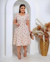 Vestido Retrô Vintage Anos 60 De Bolinhas Rodado Festa Moda Feminina Social Evangelico Gode Midi Culto