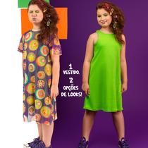 Vestido Ribana Sobreposição Tule "Ioiô" Vestido Ribana Sobreposição Tule "Ioiô"